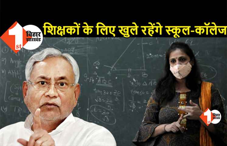 बिहार में शिक्षकों के लिए खुले रहेंगे स्कूल और कॉलेज, बच्चों की परीक्षाएं भी होंगी, सरकार ने जारी की नई गाइडलाइन