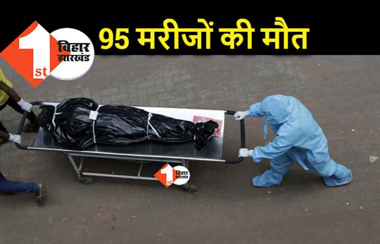 कोरोना से मौत का आंकड़ा शतक के करीब, पटना में 26 समेत बिहार में 95 संक्रमितों की मौत