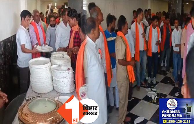 JDU उम्मीदवार रामप्रीत मंडल का विरोध, NDA की बैठक में BJP कार्यकर्ताओं ने तोड़े प्लेट 