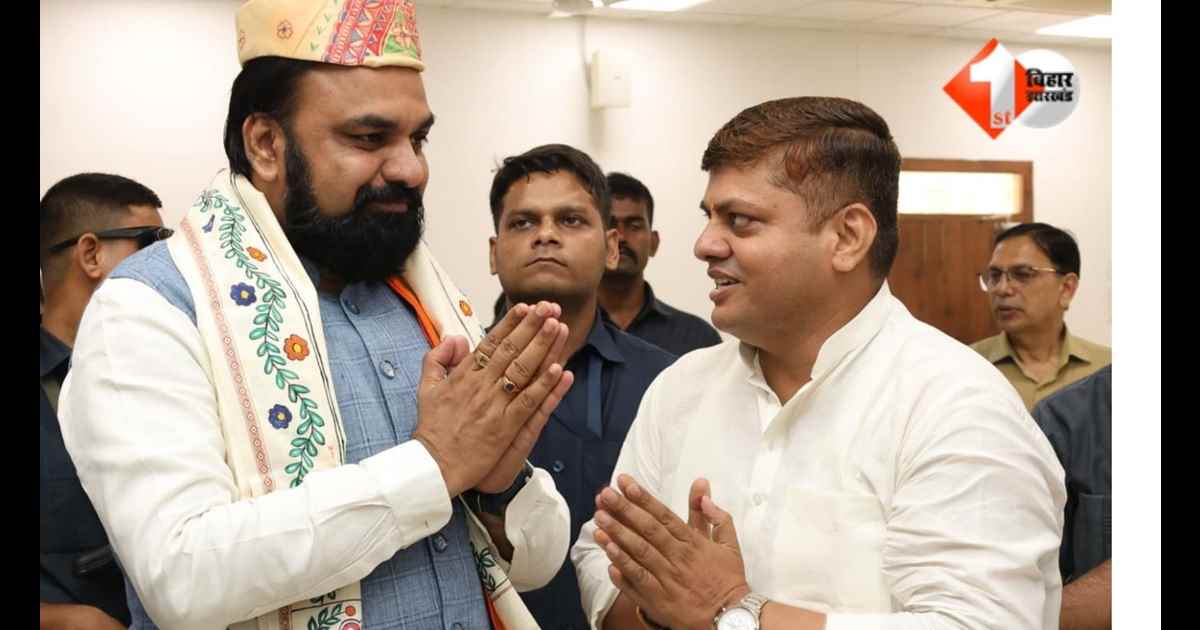 Bihar News, सम्राट चौधरी, रंजीत कुमार झा, JDU, बिहार मुख्यमंत्री, Nitish Kumar, बिहार राजनीति, शिष्टाचार मुलाकात