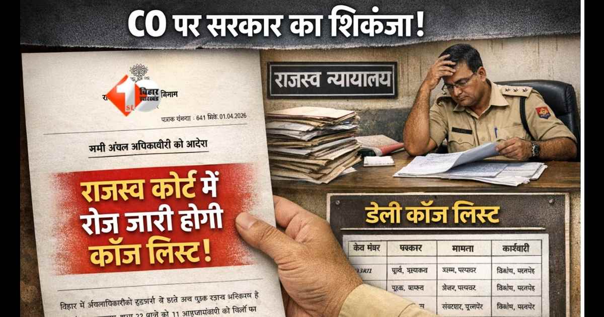 Bihar CO Strike, Bihar Revenue Court Guideline, Bihar Land Reforms Department, Daily Cause List CO Bihar, Bihar Circle Officer News, Bihar Revenue Department Order, Bihar Land Reform News