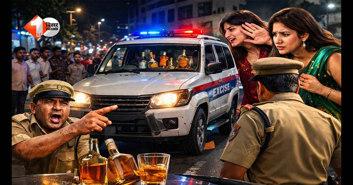 BIHAR NEWS : “शराब पकड़ने निकली गाड़ी में ही शराब!”नशे में ड्राइवर का सड़क पर हंगामा,महिलाओं से की बदसलूकी; 500 मीटर दूर थाना रहा बेखबर
