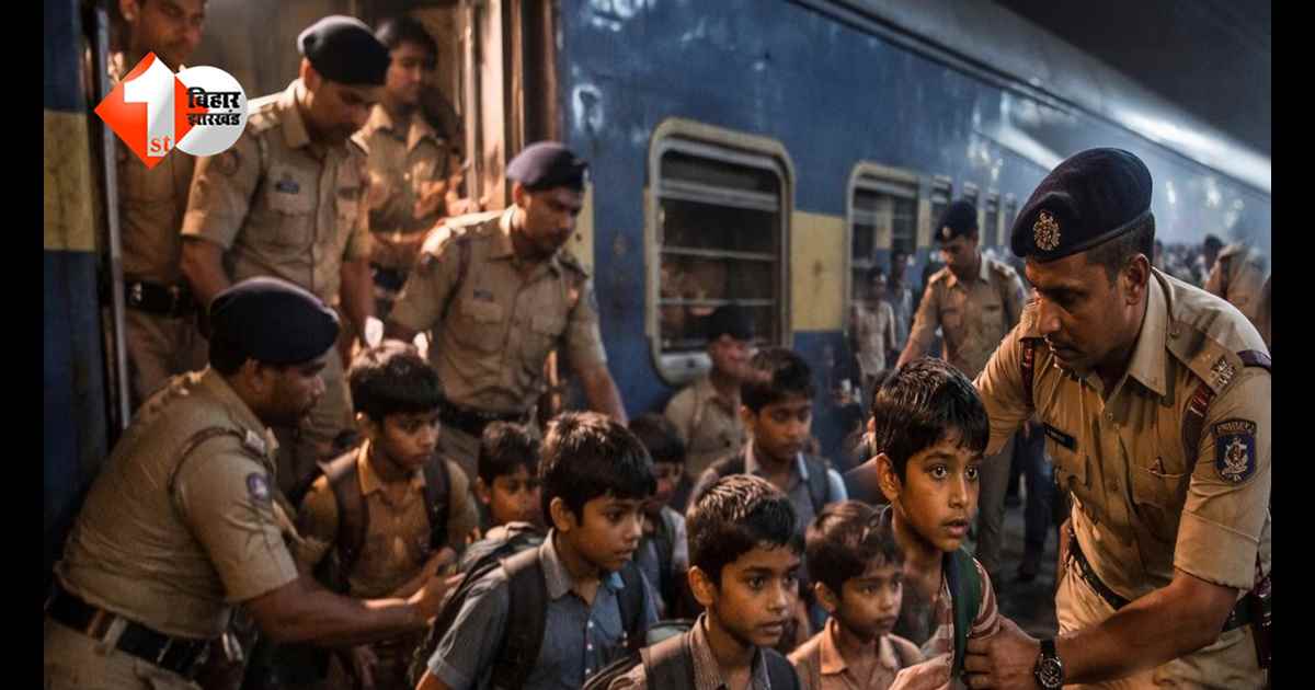ट्रेन में छिपा था मासूमों का काफिला… 163 बच्चों की तस्करी का भंडाफोड़, बिहार के 8 तस्कर गिरफ्तार