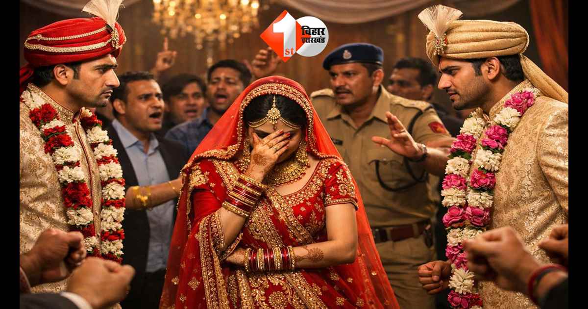 एक दुल्हन, दो दूल्हे और आमने-सामने बारात… मंडप बना रणभूमि, पुलिस की मौजूदगी में हुआ फैसला—आखिर किसके साथ हुई शादी?