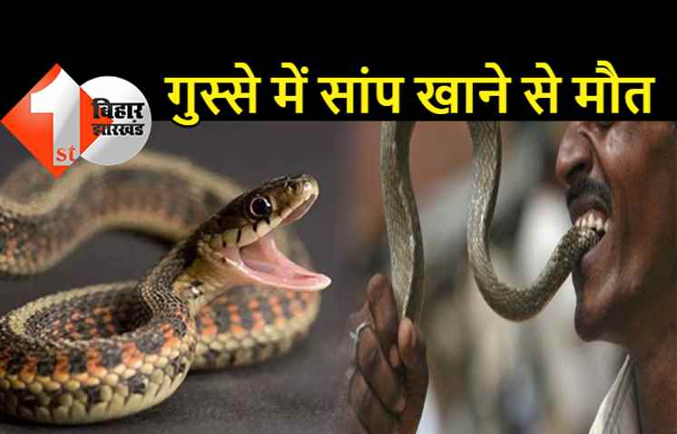 बिहार : सांप खाने से बुजुर्ग की मौत, जब सांप ने डसा तो उसे गुस्से में चबाकर खा गया था