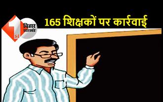 बिहार के 18 जिलों के 165 शिक्षकों पर कार्रवाई, अनुपस्थित रहने पर वेतन में की गयी कटौती