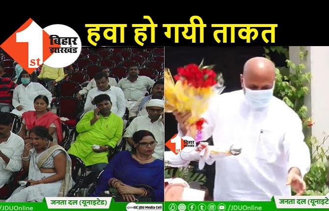 10 दिन की तैयारी के बाद शक्ति प्रदर्शन में फेल हुए RCP, ललन सिंह के आसपास भी नहीं पहुंच पायी भीड़