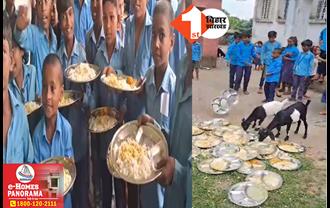 बिहार में मिड डे मील का बूरा हाल! चावल में चूहे का शौच मिलने के बाद हंगामा, बच्चों ने कूड़े पर फेंका मध्याह्न भोजन