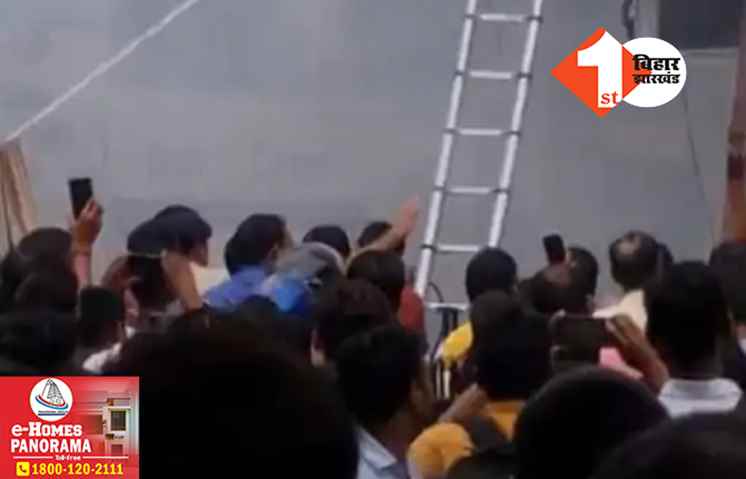 पटना में प्लाई की दुकान में लगी भीषण आग, मौके पर मची अफरा-तफरी
