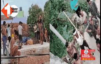 बिहार : चोरी के आरोप में युवक के साथ भीड़ ने की मारपीट; छत पर उठाकर ले गए..लिटाकर लाठी-डंडों से पीटा