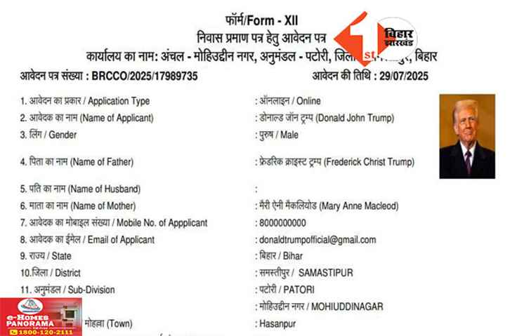 Fake Residence Certificate Bihar