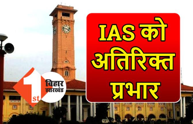 IAS अफसर को मिला अतिरिक्त प्रभार, सेक्रेटरी की जिम्मेदारी संभालेंगे