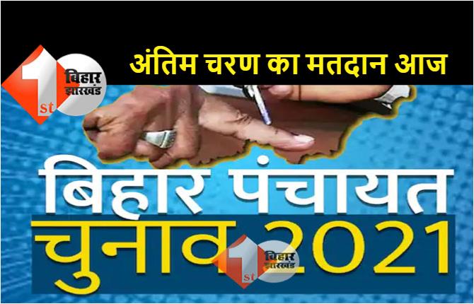 बिहार : पंचायत चुनाव के 11वें चरण का मतदान आज, 20 जिलों के 38 प्रखंडो में हो रही वोटिंग