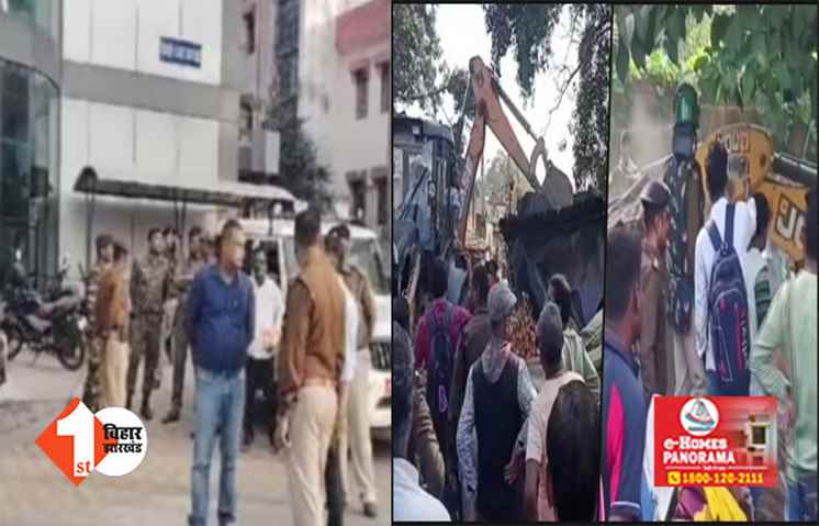 राजधानी में अतिक्रमण हटाने पहुंची पुलिस टीम पर पथराव, वाहन फूंके; 10 पुलिसकर्मी घायल 