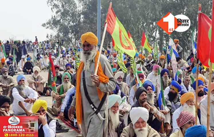 Farmer Protest: शंभू बॉर्डर पर डटे हजारों किसान, रविवार को दिल्ली कूच करने की तैयारी