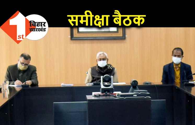 सात निश्चय योजना का हाल जानने बैठे नीतीश, सोलर स्ट्रीट लाइट योजना की कर रहे समीक्षा