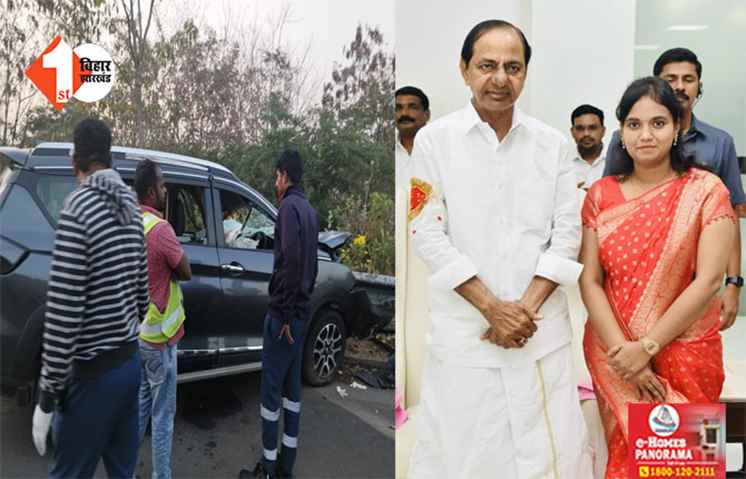  डिवाइडर से जा टकराई बेकाबू कार, BRS विधायक लस्या नंदिता की गई जान