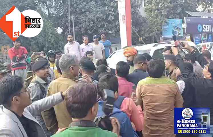 सम्राट चौधरी की गाड़ी के सामने छात्रा ने लगाई छलांग, मची अफरा-तफरी