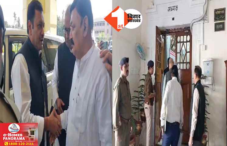 स्पीकर नंदकिशोर यादव से मिले अखिलेश सिंह, पाला बदलने वाले विधायकों की सदस्यता खत्म करने की मांग की