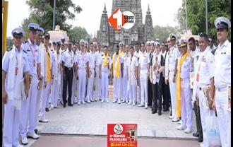 40 देशों की नौ सेना के प्रतिनिधिमंडल ने दिया शांति का संदेश, महाबोधि मंदिर में भगवान बुद्ध को किया नमन