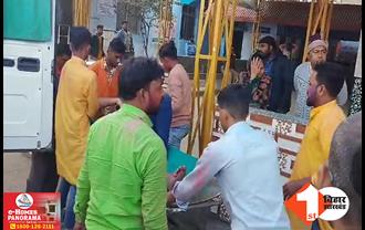 बिहार: मूर्ति विसर्जन के दौरान हादसा, हाई टेंशन बिजली तार की चपेट में आई डीजे ट्रॉली; पांच लोग झुलसे