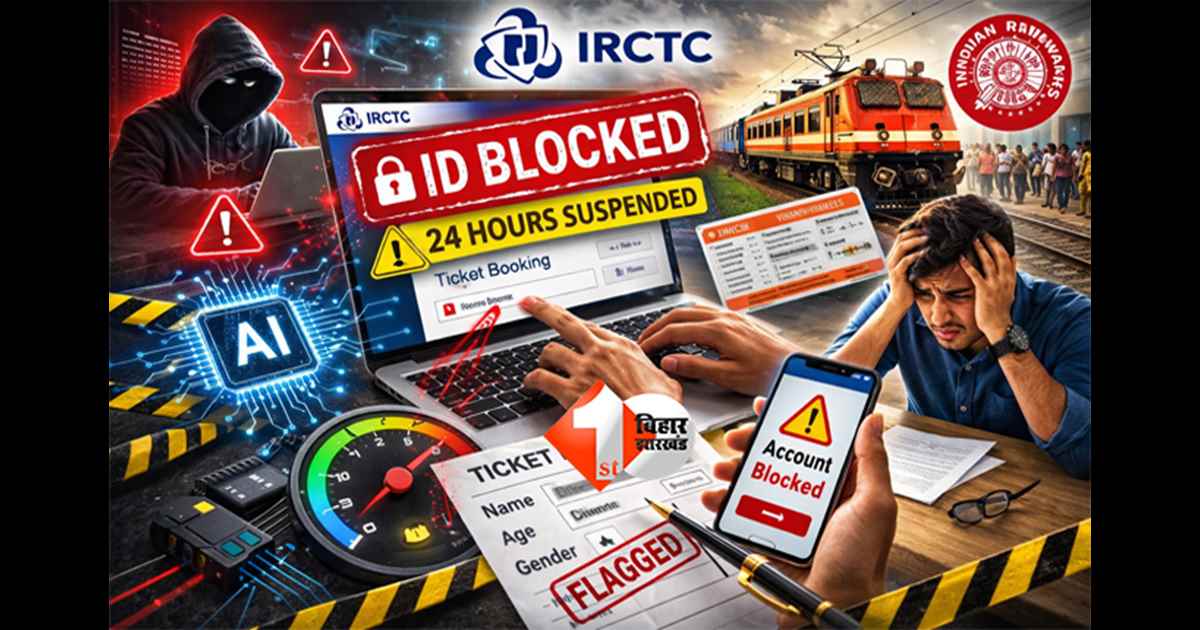 IRCTC ID Block News : रेलवे ने बदले ऑनलाइन टिकट बुकिंग के नियम, कई यूजर्स पर गिरेगी गाज; 24 घंटे के लिए बंद हो सकती है आपकी ID