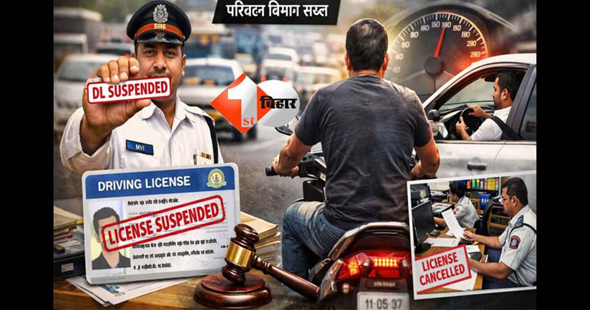 Bihar Driving License : हेलमेट-सीट बेल्ट नहीं तो सस्पेंड होगा लाइसेंस! बिहार में 52 हजार से ज्यादा DL पर कार्रवाई की तैयारी, परिवहन विभाग सख्त