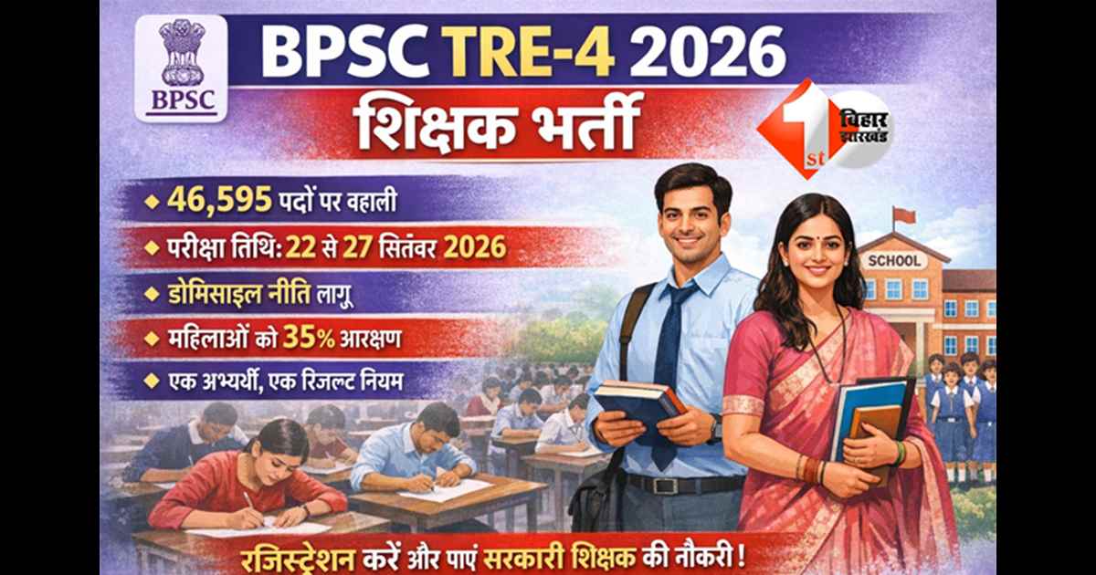 BPSC TRE-4 2026 : TRE-4 में भरना है फॉर्म तो जरूर कर लें यह काम वरना फिर नहीं मिलेगा कोई मौका, BPSC ने जारी किया आदेश; ध्यान से पढ़ लें ...
