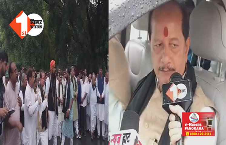'बिहार में होगा महाभारत ... ',  राजभवन पहुंची BJP, नेता विपक्ष बोले ... सत्ता के लिए नीतीश बनें हैं धृतराष्ट्र