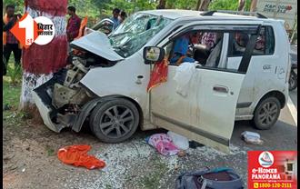 झारखंड : कांवरिया वाहन का एक्सीडेंट, बिहार के एक कांवरिये की मौत, 4 की हालत गंभीर