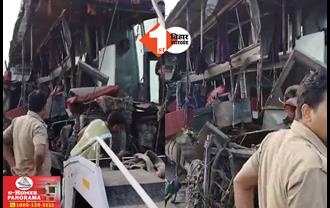भीषण सड़क हादसा: बिहार से दिल्ली जा रही बस की कंटेनर से जोरदार टक्कर, हादसे में अबतक 18 लोगों की मौत; 30 से अधिक घायल
