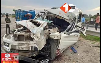 पटना में बड़ा हादसा: स्कॉर्पियों और ट्रक की हुई सीधी टक्कर, 6 लोगों की मौत, कई घायल