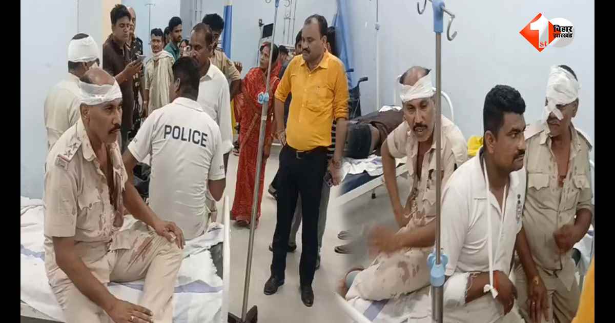 बिहार में हादसे की सूचना पर जा रही पुलिस टीम खुद बनी हादसे का शिकार, नीलगाय को बचाने में पेड़ से टकराई गाड़ी; 4 जवान घायल