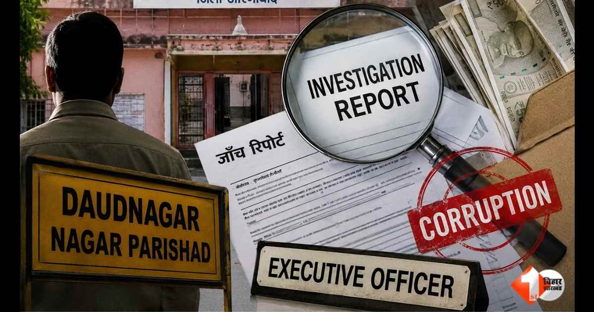 Bihar News, Daudnagar Nagar Parishad, Rishikesh Awasthi, Executive Officer, Aurangabad News, Urban Development Department Bihar, Municipal Corruption Bihar, Daudnagar EO Scam, DM Investigation Report,