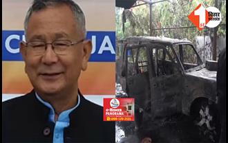 मणिपुर हिंसा : केंद्रीय मंत्री के घर भीड़ ने लगाई आग, पेट्रोल बम से हुआ हमला; वीडियो भी आया सामने