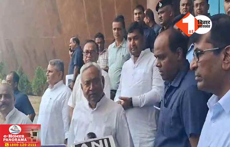 NEET पेपर लीक के सवाल से कन्नी काट गए सीएम नीतीश : बात बदलकर बापू टावर का करने लगे बखान