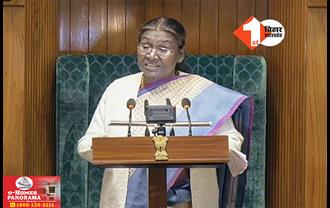 संसद में राष्ट्रपति द्रौपदी मुर्मू का अभिभाषण शुरू, मोदी सरकार के 5 साल के रोडमैप की दी जानकारी
