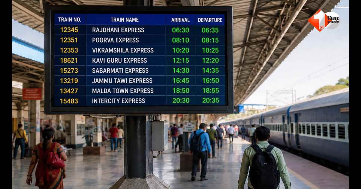 अब स्टेशन पर नहीं लगानी पड़ेगी पूछताछ की लाइन, बिहार के 87 रेलवे स्टेशनों पर लगेंगे मॉडर्न टाइम टेबल बोर्ड