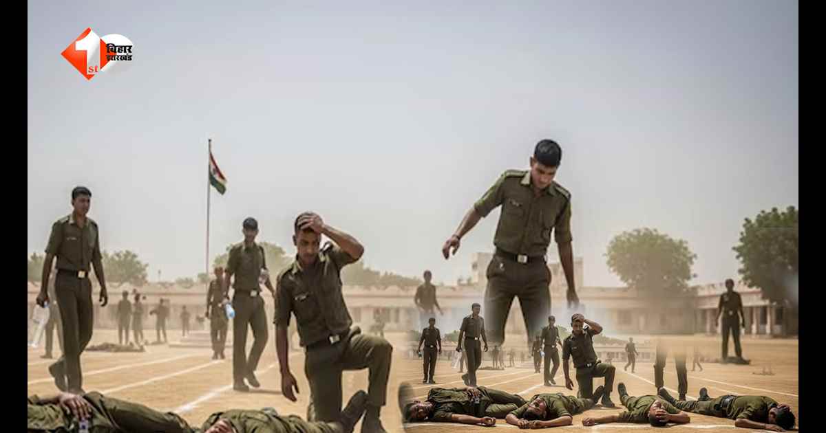 बिहार में BSAP के 5 जवानों पर लू का कहर: ट्रेनिंग के दौरान हुए बेहोश, एक की हालत नाजुक