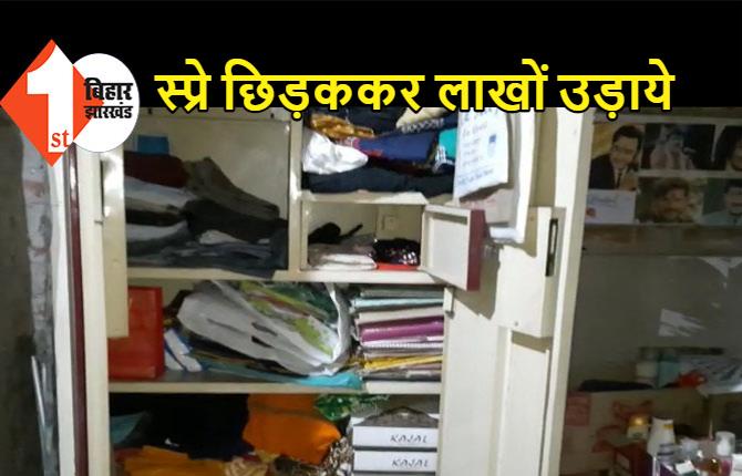 स्प्रे छिड़ककर चोरों ने पहले किया बेहोश, फिर उड़ाए लाखों के सामान