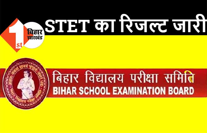 बिहार STET का रिजल्ट जारी, 37 हजार शिक्षकों की होगी नियुक्ति, यहां देखिये पूरी रिजल्ट