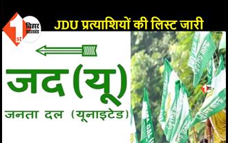 बिहार MLC चुनाव: JDU ने जारी की उम्मीदवारों की सूची, जानिए किसे कहां से मिला टिकट..
