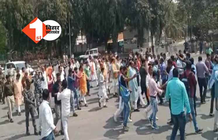 MLA निलंबन मामला: BJP विधायकों का राजभवन मार्च शुरू, राज्यपाल से करेंगे शिकायत