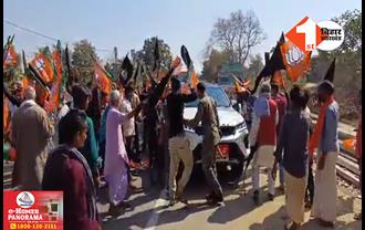 गिरिराज सिंह का अपने ही संसदीय क्षेत्र में भारी विरोध, BJP कार्यकर्ताओं ने दिखाए काले झंडे