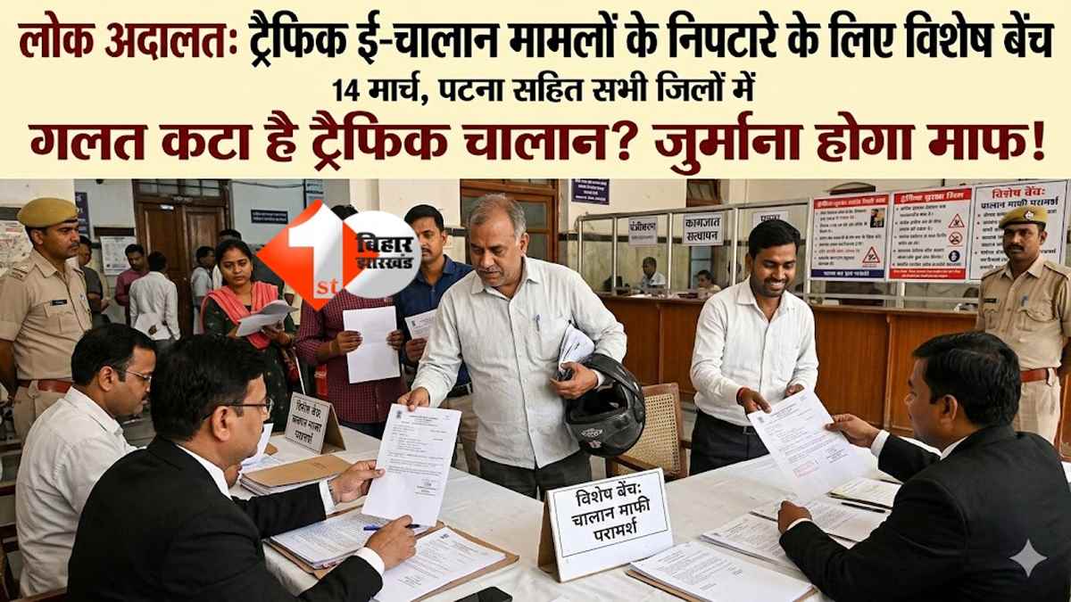 गलत कटा है ट्रैफिक चालान तो 14 को लोक अदालत पहुंचे, पहली बार बैठेगी विशेष बेंच, जुर्माना होगा माफ 