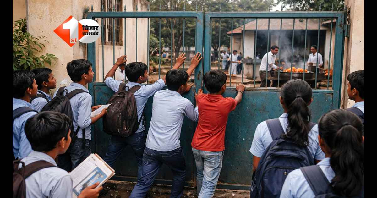Bihar school : LPG सिलेंडर नहीं हैं तो क्या हुआ ? एग्जाम के बीच मिट्टी के चूल्हे पर स्कूल में ही 'चिकन' पकाने लगे मास्टर साहब, बाहर गेट पर लात मारते रहे स्टूडेंट  
