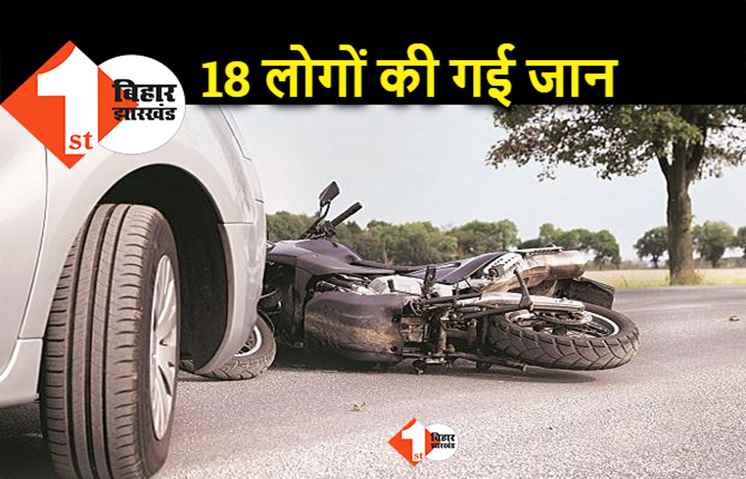बिहार : सड़क हादसों में गई 18 लोगों की जान, किलर साबित हुआ शनिवार