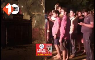 हनुमान मंदिर के पास ध्वजा वाली बांस में लगी आग, आधे घंटे देर पहुंची दमकल की गाड़ी, वजह जानने में जुटी पुलिस 