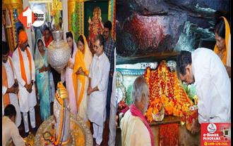 नामांकन से पहले उपेंद्र कुशवाहा ने मंदिर में की पूजा : मांगा जीत का आशीर्वाद : कारकाट में NDA के नेता भरेंगे हुंकार