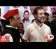 राहुल गांधी और अखिलेश यादव की चुनावी सभा में भारी हंगामा : बिना भाषण दिए ही लौटे दोनों नेता
